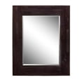 thumbnail image 1 of 29 in. Rectangle Wood Frame Mirror, Dark Brown, 1 of 1