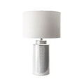 thumbnail image 1 of 29-inch Ceramic Floral Trellis Linen Shade Table Lamp, 1 of 2