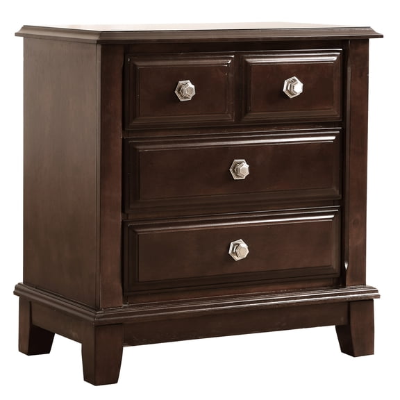 29 - inch Deep Night Stand in Beige / Good for Organizing Bedside Items