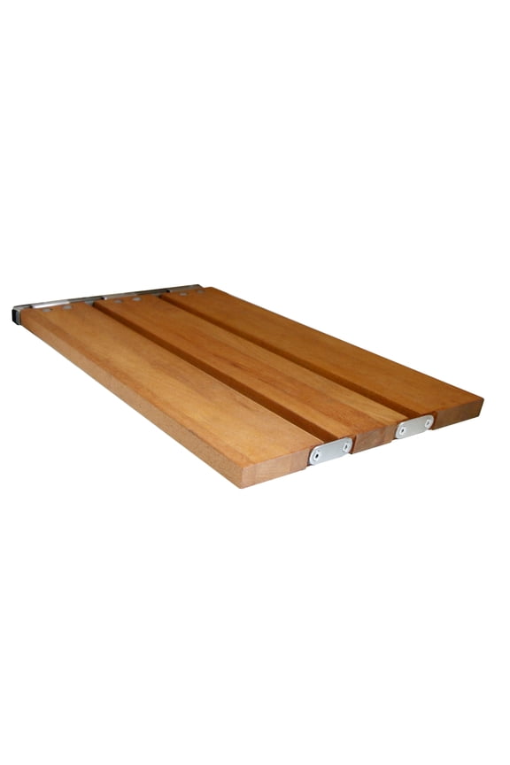 29 inch Malibu Removable Tri-Fold Bathtub Bench Seat, Teak Wood