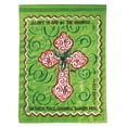 thumbnail image 1 of 29 x 42 in. Double Applique Cross Glory to God Polyester Garden Flag - Large, 1 of 1
