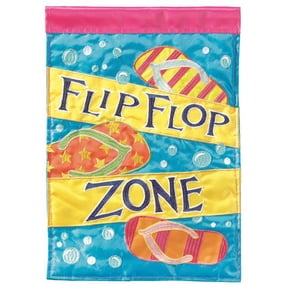 29 x 42 in. Flip Flop Zone Polyester Flag - Large