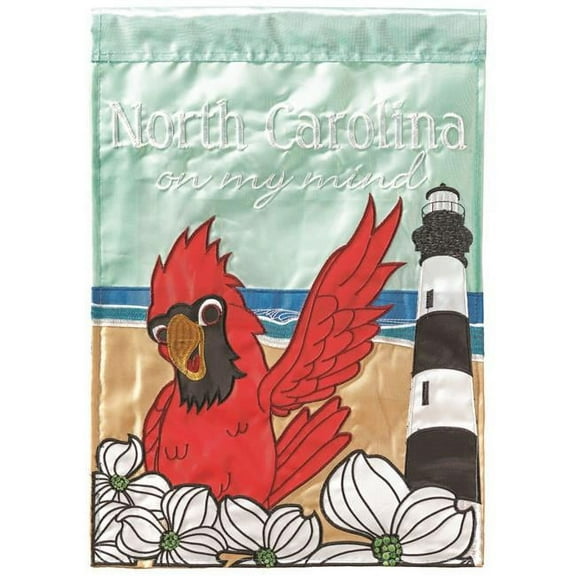 29 x 42 in. North Carolina On My Mind Garden Flag - Large