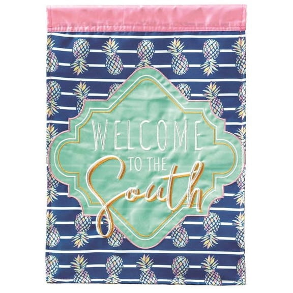29 x 42 in. Welcome to The South Pineapple Garden Flag - Large
