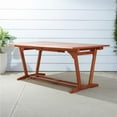 thumbnail image 1 of 29 x 91 x 39 in. Sienna Brown Extendable Dining Table, 1 of 1