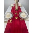 thumbnail image 1 of 29''x120'' Luxurious Velvet Table Runner, Elegant Holiday Decor, Christmas and Thanksgiving Table Decoration, Wedding and Bridal Shower Essential, Soft Fabric for Parties and Events, 1 of 6