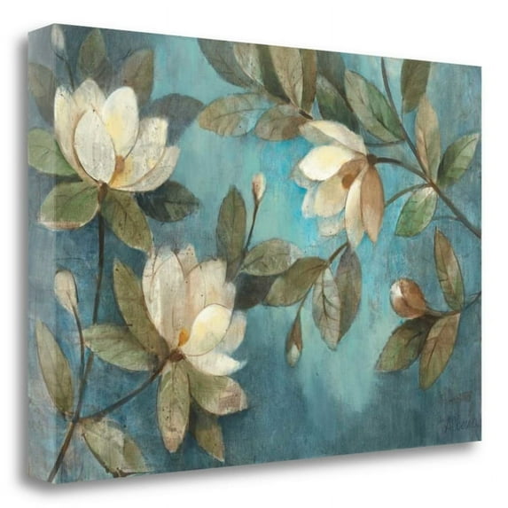 29"x20" Floating Magnolias by Albena Hristova Print on Canvas Fabric Multi-Color