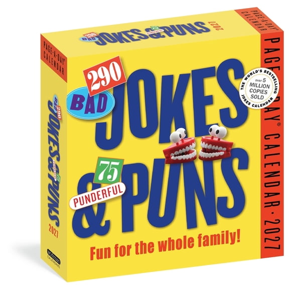 290 Bad Jokes & 75 Punderful Puns Page-A-Day(r) Calendar 2027: For the Whole Family!, (Paperback)