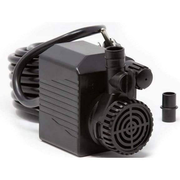 290 GPH Beckett Spaces Places Submersible Auto Shut Off Pond Pump Black