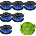 thumbnail image 1 of 0.065" 6-Pack 29092, 29252,Single Line, Auto-Feed Replacement String Trimmer Line Spool for Greenworks Weed Eater String Models ST24B215,2100302,21342,21302,21262,21312,2100302,21602,21242,21282, 1 of 6