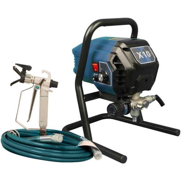 2900PSI Stand Airless Paint Sprayer, 700W High Efficiency Electric Airless Sprayer, 4 Modes & Stepless Control, 0.39GPM Handheld Paint Sprayer with Rod & Kits for Indoor/Outdoor DIY