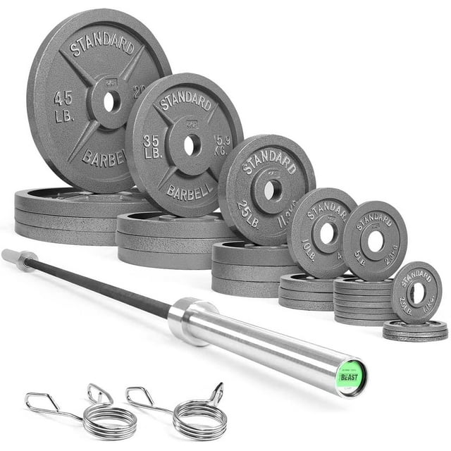 290Lb & 300Lb & 555Lb Traditional / Classic Olympic Weight Plates Set