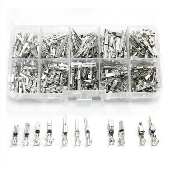 290Pcs Car Electrical Wire Terminal Pins Kit 1/1.5/1.8/2.2/2.8Mm Connector