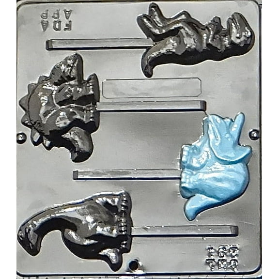 291 Dinosaur Assortment Lollipop Chocolate Candy Mold