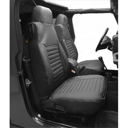 2922615 Front Seat Covers For Jeep Wrangler, 1997 2002 Black Denim