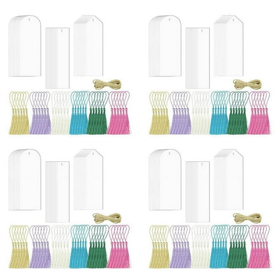 292Pcs Acrylic Bookmarks Blanks,Sublimation Acrylic Book Markers, DIY Crafts Projects Sublimation Accessories for Women