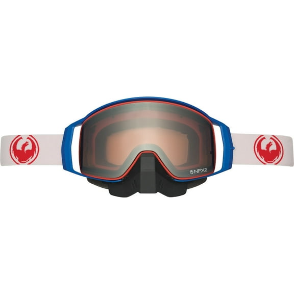 Dragon NFX2 Snow Goggle Red/Blue/White w/Mirror Ion Lens + Yellow Lens