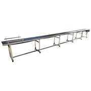 295"*15.7" Conveyor PVC Conveyor with Double Guardrails Adjustable Speed 110V