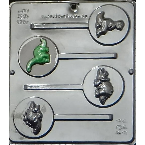 295 Dinosaurs Lollipop Chocolate Candy Mold
