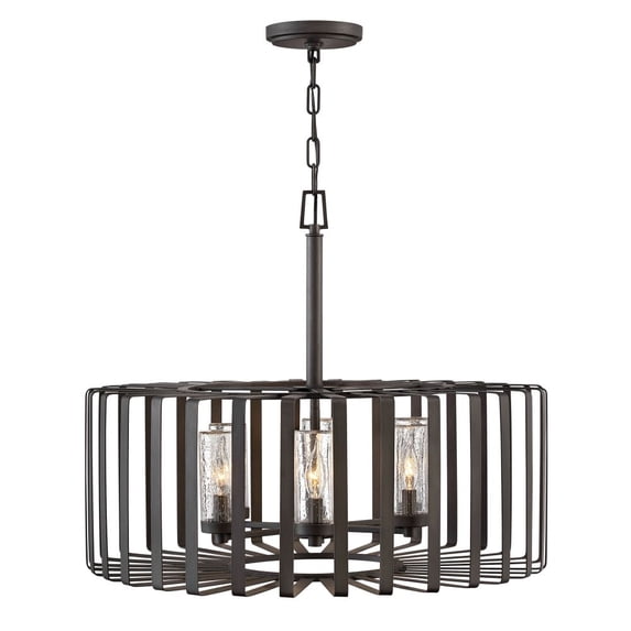 29505BGR Hinkley Lighting Reid - 6 Light Outdoor Large Chandelier in Transitional Style - 28.25 Inches Wide by 23 Inches High-Incandescent Lamping