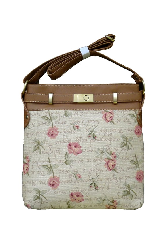 2952 - English Rose Shoulder Purse