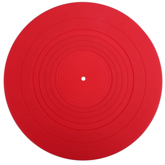295mm Silicone Turntable Mat Anti-Vibration Slipmat Record Mat for LP Vinyl Record Player Audio Replacement Accessory A