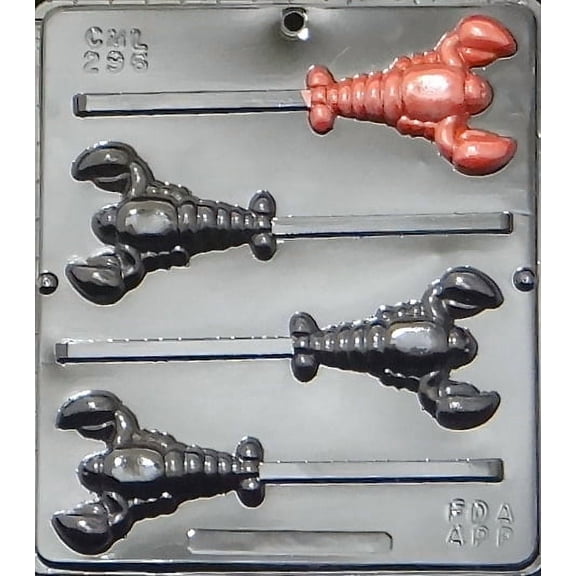 296 Lobster Lollipop Chocolate Candy Mold