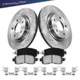 thumbnail image 1 of Genialith 296mm Front Drilled Brake Rotors Ceramic Pads Kit for Nissan Altima 2013-2023, 1 of 10