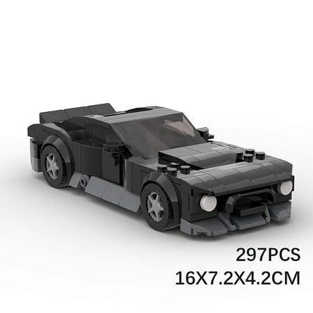 297 PCS MOC Building Blocks Aston Martin Victor Creative Speed 8-Grid Car Construction Toy - Perfect for Library Makerspaces, Collector Display & Desk Showcase