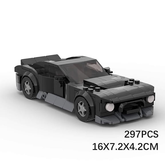 297 PCS MOC Building Blocks Aston Martin Victor Creative Speed 8-Grid Car Construction Toy - Perfect for Library Makerspaces, Collector Display & Desk Showcase