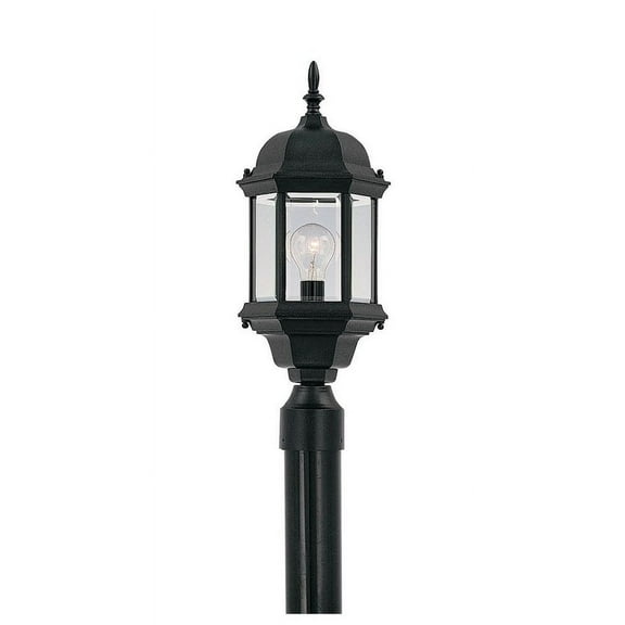 2976-BK-Designers Fountain-Devonshire - One Light Outdoor Post Lantern