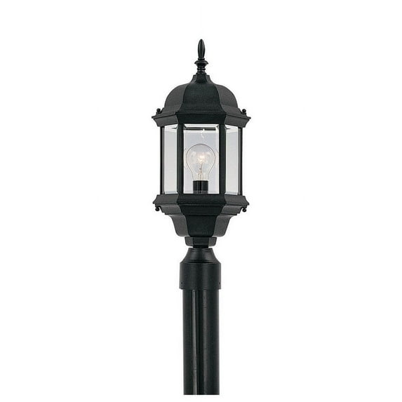 2976-BK-Designers Fountain-Devonshire - One Light Outdoor Post Lantern