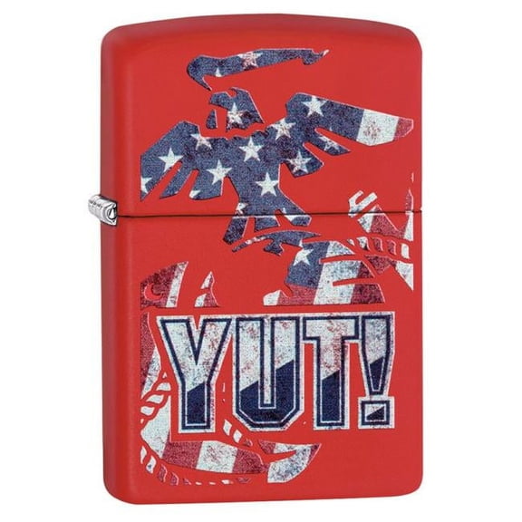 29765 US Marines Red Matte Pocket Lighter
