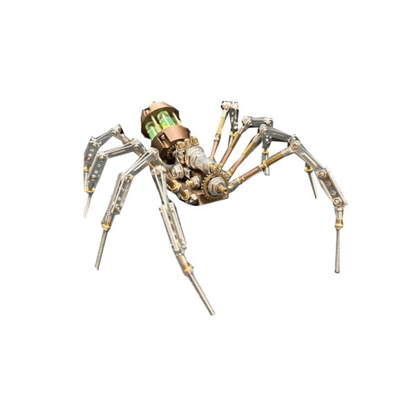 297PCS Bio-Venom Spider B 3D Metal Puzzle Model Kit, Steampunk Cyber Insect Sculpture, DIY Mechanical Display Collectible for Adults