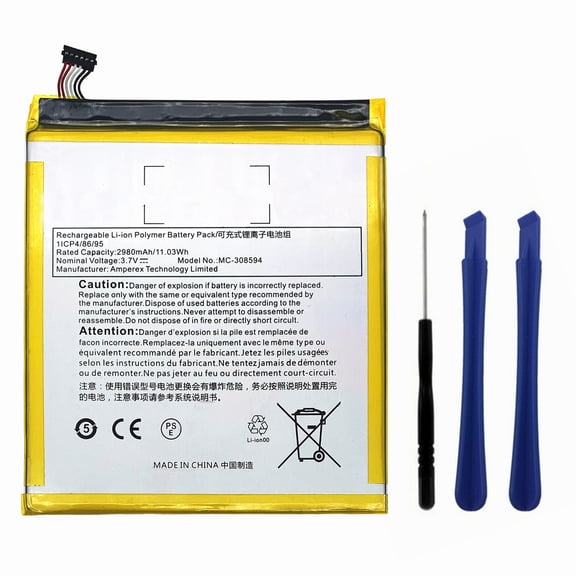 2980mAh New Replacement Battery MC-308594 For Amazon Kindle Fire 7 7" 5th Gen SV98LN