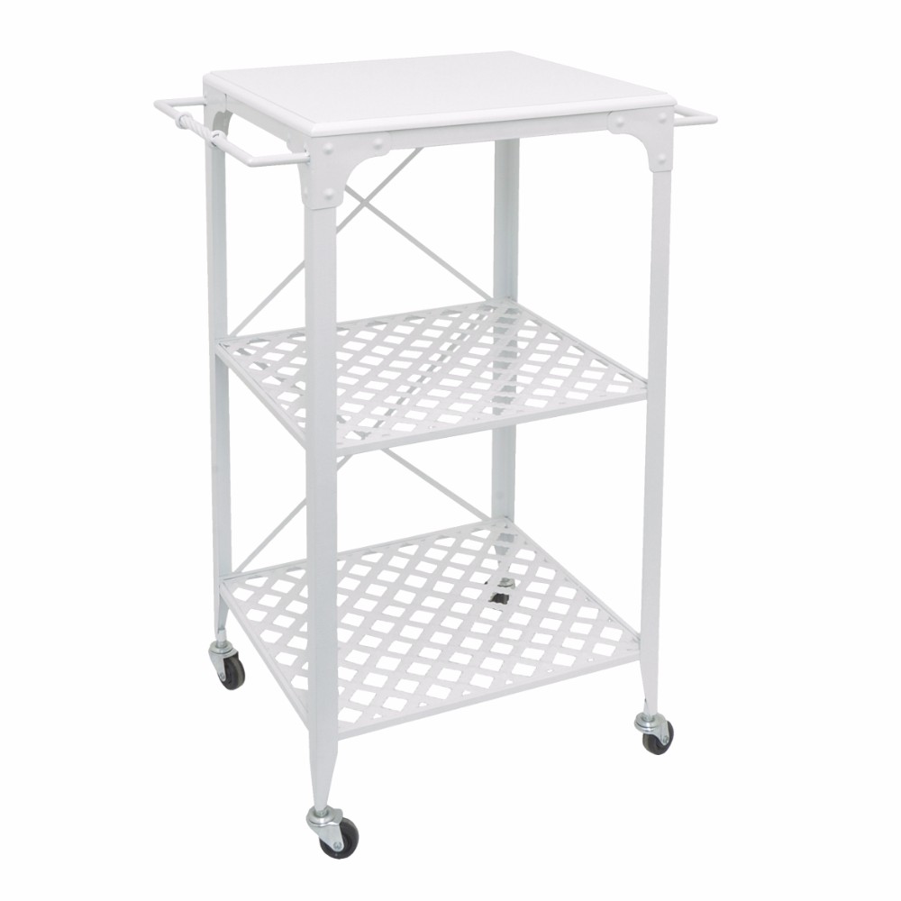 29893 Metal/Wood Rolling Shelving - Benzara - Walmart.com