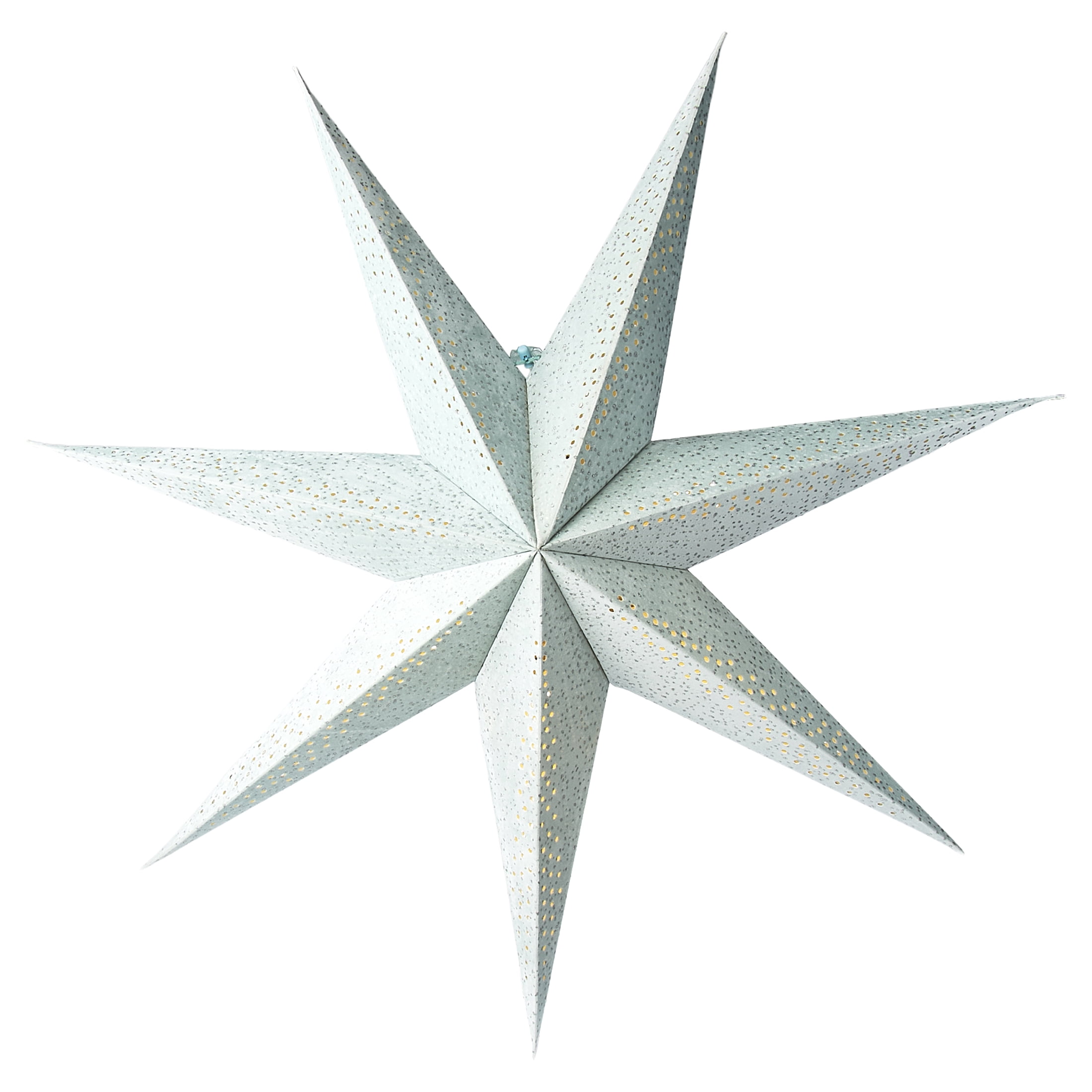 Light-Up Blue Battery-Operated Flocked Star Christmas Hanging Decoration, 29", by Holiday Time