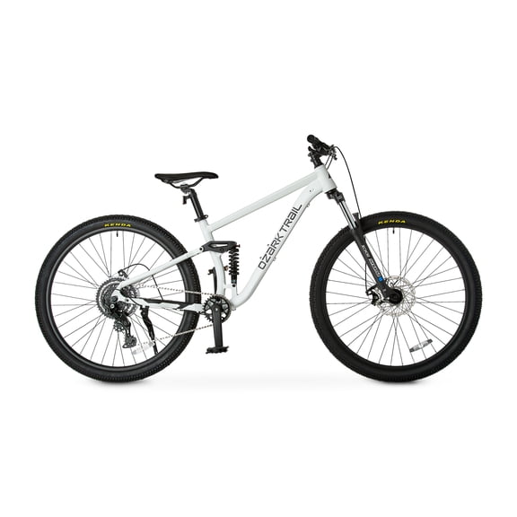 Ozark Trail 29" FS.2 Slalom Full Suspension Mountain Bike, Medium Frame, Fits Riders 5'6" - 5'9", Off-White, Adult, Unisex