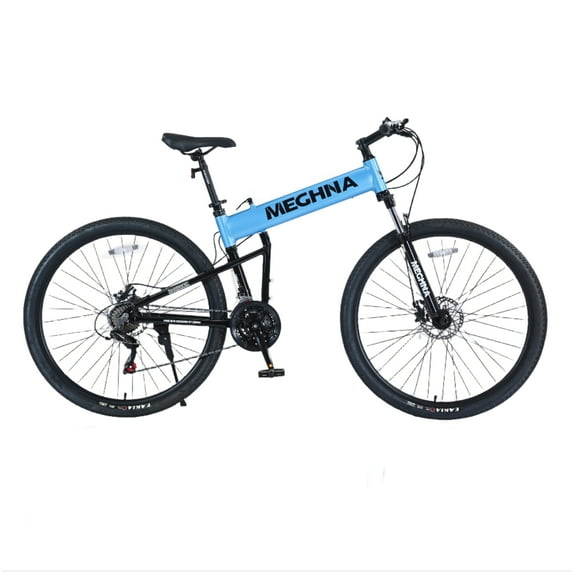 29Inch Mountain Bike, 21-Speed Aluminium Alloy Trail Commuter City Bike with Double Disc Brakes, Front Suspension Fork Commuter City Bicycles for Women Men