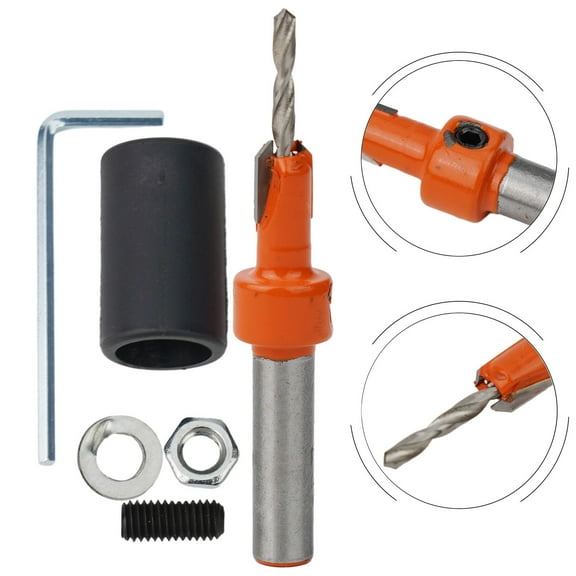 29Mm Countersink Drill Bit Shank Hss Woodworking Countersink Router Bit Screw Extractor Remon Demolition For Wood Milling Cutter 3×8 Smile Home