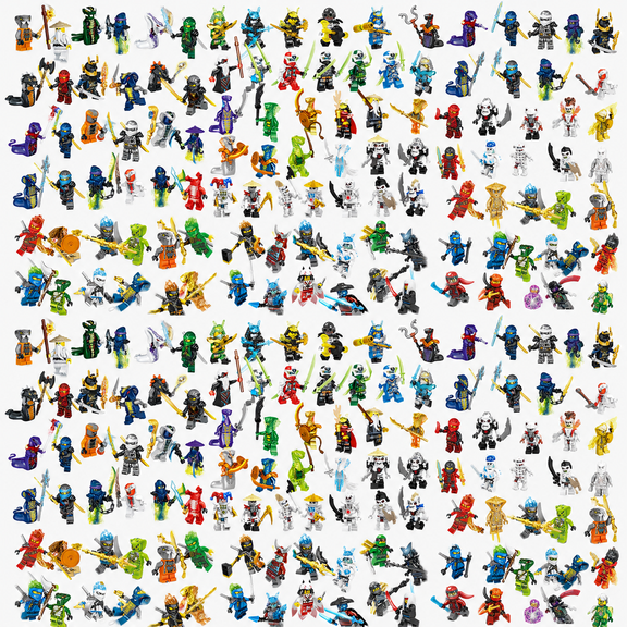 208PCS Space-Wars Minifigures Set Robot Black Warrior Skywalker Clone Building Blocks, Creative Puzzle Toys for Children