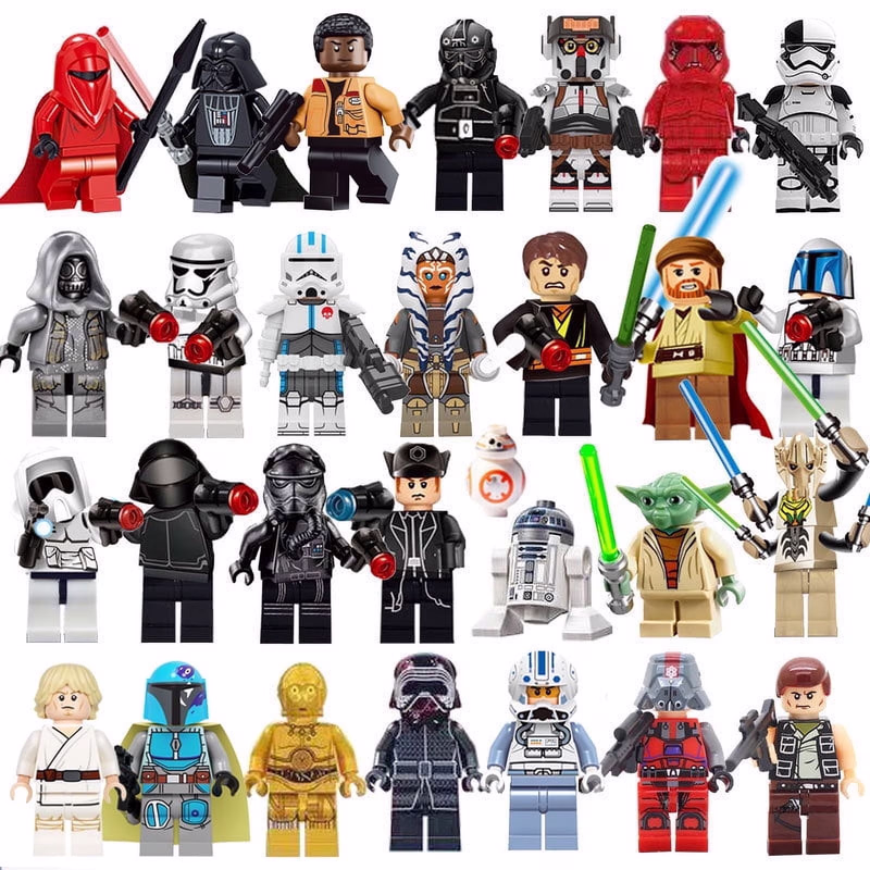 thumbnail image 1 of 29PCS Space-Wars Minifigures Set – Robot Black Warrior Skywalker Clone Building Blocks, Creative Puzzle Toys for Children, 1 of 1
