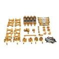 thumbnail image 1 of 29Pcs 1:14 Scale Metal Upgrade Accessories Parts for 144001 144002 124017 124019 1:12 Model Car Replacement - Gold, 1 of 7