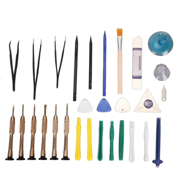 29Pcs Electronics Opening Pry Tool Spudger Tweezers Screwdriver Repair Kit for Cell Phone Tablet PC, Precision Disassembly Maintenance Set