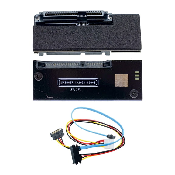 29Pin to 22Pin Data Transfer SATAs SASs Converters Card Toolless Mounting ABS Durability for Servers PC and Use
