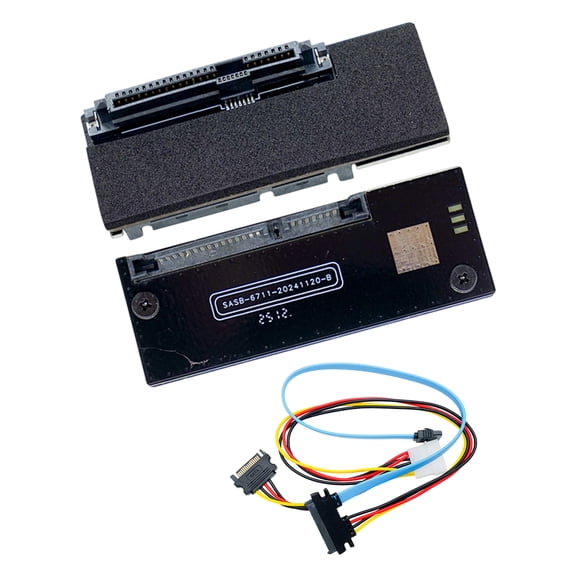 29Pin to 22Pin Data Transfer SATAs SASs Converters Card Toolless Mounting ABS Durability for Servers PC and Use