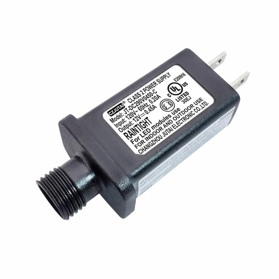 29V 0.45A 13W JT-DC290V0450 Premium LED Power Supply - Class 2 Transformer, IP44 Waterproof, US Plug for Christmas and String Lights, Indoor & Outdoor Use[X5T3]