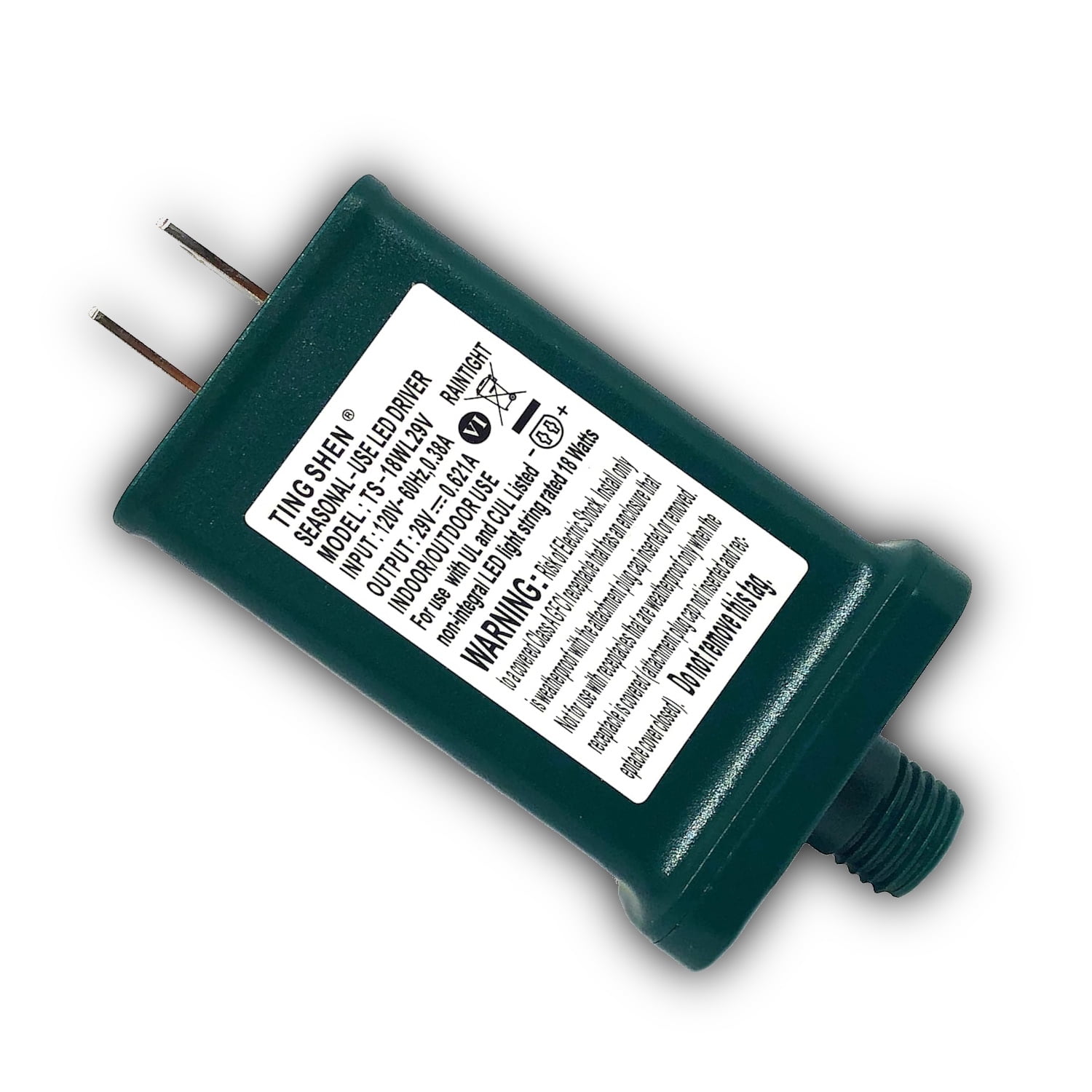 29V 0.621A Power Supply Class 2 LED Transformer LED Raintight IP44 US