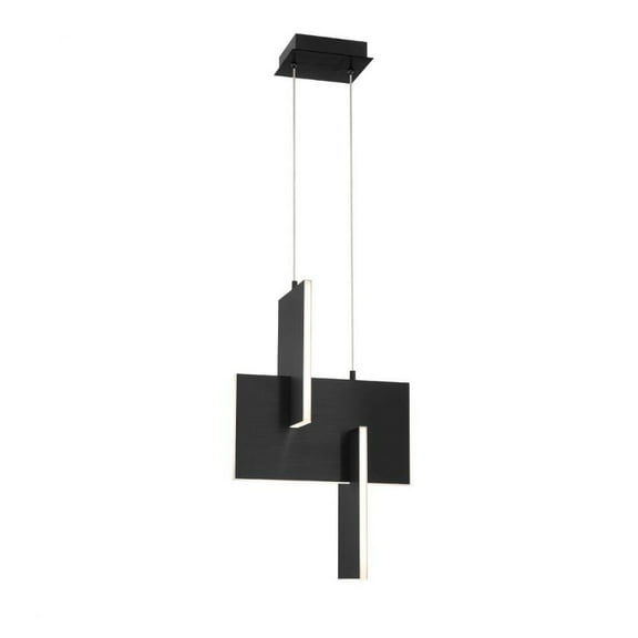 29W 1 Led Pendant in Modern and Contemporary Style-23 inches Tall and 8 inches Wide-Black Finish Bailey Street Home 79-Bel-4365454
