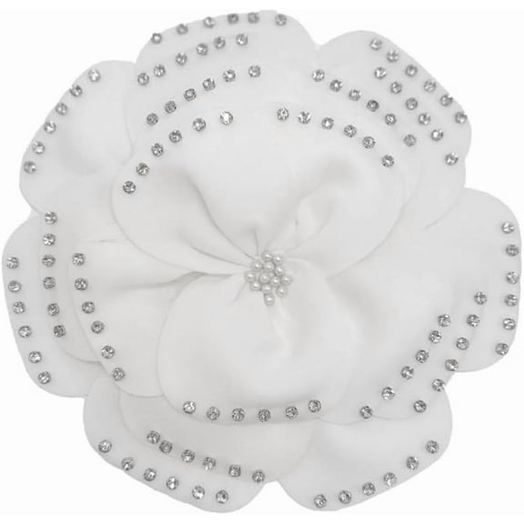 29cm Exaggerated Large Flower Brooch Pin for Women Delicate Rhinestone Big Camellia Shawl Brooches Lapel Pins Elegant Wedding Prom Banquet Party Jewelry Gift